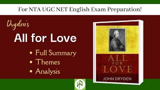 All for Love by John Dryden I Antony and Cleopatra I Full Summary and Analysis I Heroic Tragedy