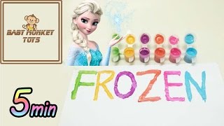 How To Make Frozen Paint For Kids, Toddlers and Preschool, Learn Colors for Children