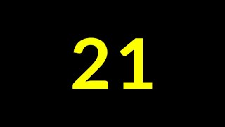 21 Seconds Countdown Timer With Sound Effect