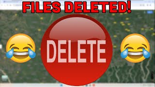 Deleting an ANGRY Scammers Files!