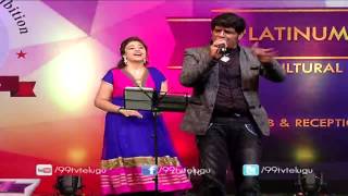Allu Arjun's Race Gurram Movie song Performance by Singer Simha at Numaish - 2015 - 99tv