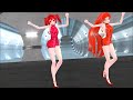 【mmd】正面衝突【重音テト　波音リツ】