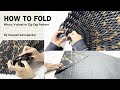 Learn Basic Origami Miura Fold, V-pleat or Zig-Zag Pattern, Paper Folding Techniques Step By Step