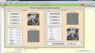 MATLAB code of Image compression and Encryption using DCT and AES respectively.