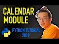 3 - how do I create a calendar in python? (Python tutorial for absolute beginners 2019)