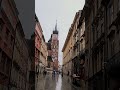 Walking to Saint Mary's Basilica (Kościół Mariacki) in Krakow, Poland