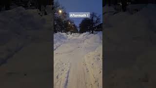 2 days after the storm ! #canada #snow #snowstorm #winter #weather #montreal #aftermath