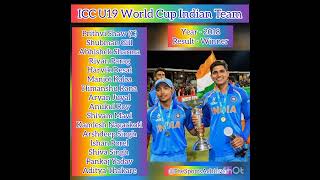 ICC U19 World Cup 2018 Team India #shorts #teamindia #cricket #shubmangill #prithvishaw #icc