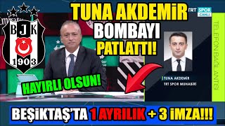 BJK Muhabiri Canlı Yayında Bombayı Patlattı! Beşiktaş'ta 1 AYRILIK + 3 İMZA! HAYIRLI OLSUN!!!