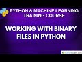 Python Binary Files | Python Tutorials for Beginners | 2025