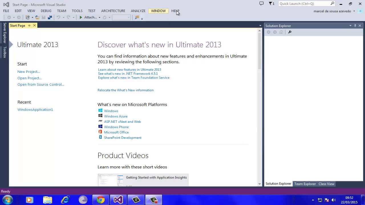 Visual Studio 2013 Ultimate Visual Studio