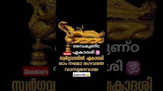 നാളെ സ്വർഗ്ഗവാതിൽ ഏകാദശി അഥവാ  വൈകുണ്ഠ ഏകാദശി #ekadashi #vaikundaekadesi #guruvayoorappan #hindugod