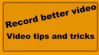 Tips and Tricks for recording Video interviews at home. 6th April 2020