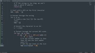 Leetcode 93. Restore IP Addresses in Python | Python Leetcode | Python Coding Tutorial | Python ASMR