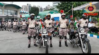 FLAGGING OFF OF MOTOR CYCLE RALLY FROM HUSSAINSAGAR LAKE TO DELHI ON 01.08.2022