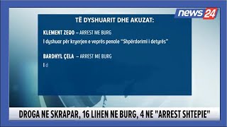 Operacioni anti-drogë në Skrapar, GJKKO jep masat për 23 të arrestuarit, 16 lihen në burg, 7 lirohen