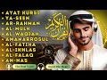 Voix paisible Ayat Kursi 7x, Sourate Yasin, Ar Rahman, Waqiah, Al Mulk, Kahfi, Ikhlas, Falaq, An Nas