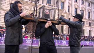 Canadian daredevil makes great escape at U.K. parade