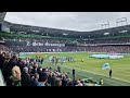 FC Groningen - Heerenveen 0-2 players are entering Euroborg for De derby van het Noorden 19.03.2023