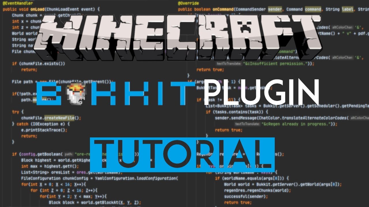 Bukkit Plugin Tutorial 1 16 Basic Commands Youtube
