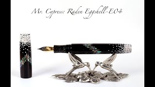 Mr. Cypress Raden Eggshell Model E04 Fountain Pen Writing Demonstration