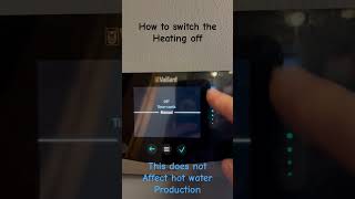 Switching HEATING OFF Vaillant Arotherm Plus #heatpumps #heating #renewableenergy