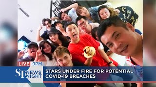 Multiple celebrities under fire for alleged Covid-19 breaches | ST NEWS NIGHT
