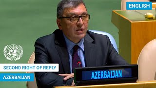 🇦🇿 Azerbaijan - Second Right of Reply, UN General Debate, 78th Session | #UNGA