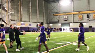 LSU safeties work on drills ahead of Georgia, SEC Championship