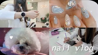 nail vlog | Daily Vlog of the nail salon manager (self-employed in their 20s, nail shop vlog