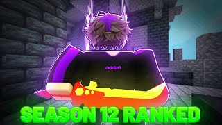 I Solo Queued Ranked In Season 12.. (Roblox Bedwars)