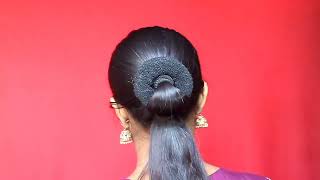 Very Very Easy bun hairstyle For Girl । Thin Hair Bun For Long Medium Hair । Stylish Juda