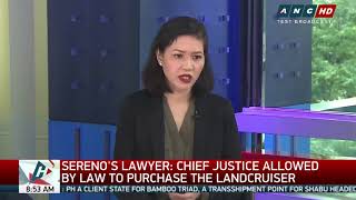 Lawyers defend Sereno's P200,000 rent of Boracay villa