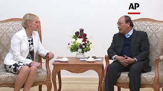 Swedish FM meets Vietnamese PM in Hanoi