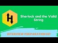 HackerRank Sherlock and the Valid String problem solution in Python | Interview Preparation Kit