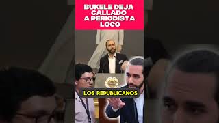 ¡Bukele estalla de furia! Deja callado a PERIODISTA opositor