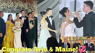 Maine Mendoza \u0026 Arjo Atayde INTIMATE WEDDING DAY @ Baguio City w/ TVJ Maja Salvador Sylvia Sanchez!💞