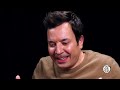 jimmy fallon gets spooked by spicy wings hot ones