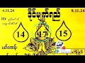 Nov. (4 - 8 ) တစ်ပတ်စာအတိတ်စာရွက်များ...