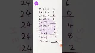 #shorts #ytshorts #multiplicationtable| 24 times table | learn 24 multiplication table