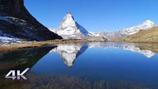 Gornergrat Hiking I Riffelsee Lake Trail I Reflection of the Matterhorn I 4K