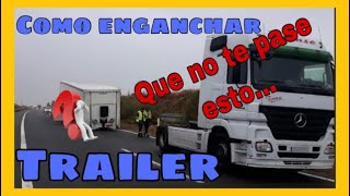 Como enganchar y desenganchar semirremolque#TRAILER