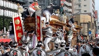 濱八町だんじり祭_2016  Old\u0026Newカチアイ_本宮　大津神社