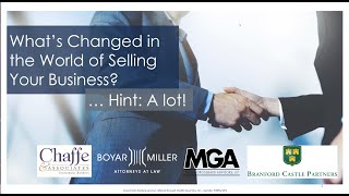 Webinar: What's Changed in the World of Selling Your Business? 2