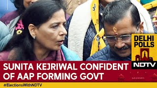 Delhi Polls 2025 | ‘Delhi People Are Intelligent’: Sunita Kejriwal Confident Of AAP Forming Govt