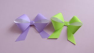 摺紙蝴蝶結（簡易版）Origami Ribbon bow