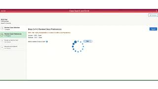 SOLUS - Enrol in Classes from Class Search and Enrol