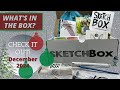 Sketchbox Opening & Artwork: December 2024 Review Subscription Art Supplies