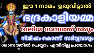 ഈ 1 നാമം ഉരുവിട്ടാൽ  ഭദ്രകാളിയമ്മ വലിയ  സമ്പത്തു തരും | 𝗷𝘆𝗼𝘁𝗵𝗶𝘀𝗵𝗮𝗺