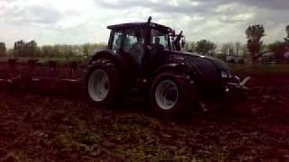 Valtra T202D ploughing in Bulgaria